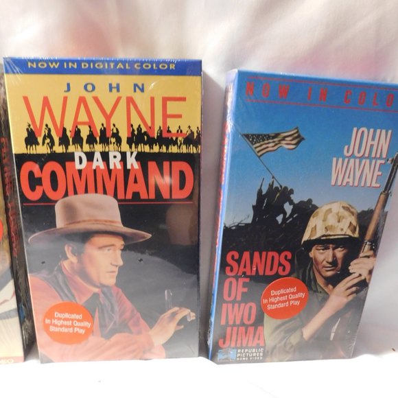 John Wayne VHS Tapes NEW Four Tapes in Bundle - Picture 3 of 6